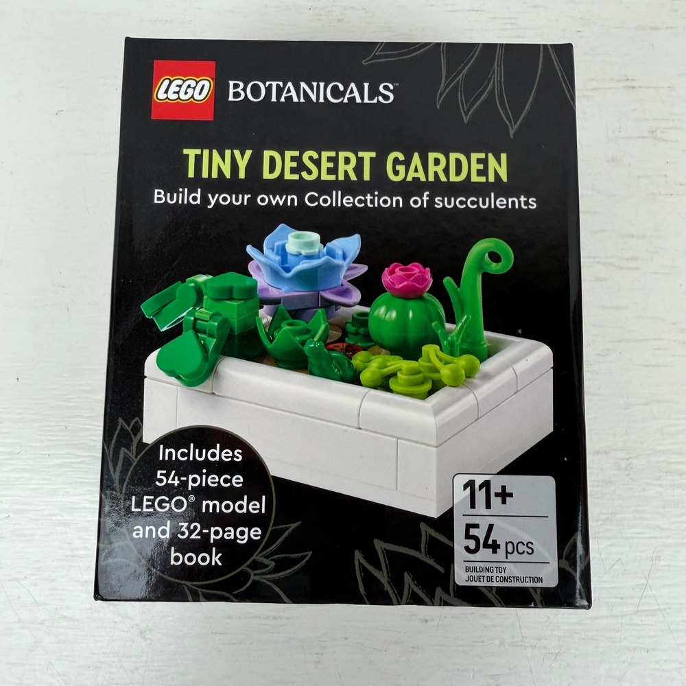 LEGO Botanicals Tiny Desert Garden Building Set 54 Pieces with 32 Page Book
